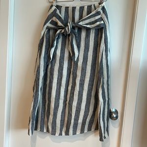 JCREW Stripped Midi Skirt